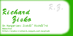 richard zisko business card